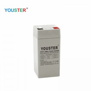 4V 4.5AH forseglet blygaslebatteri AGM 4V Genopladeligt batteri tilnødbelysning