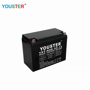 LEEDSyre Batteriproduktion Deep Cycle AGM 12V55AH Batterier 12V 55AH Opbevaringsbatteri