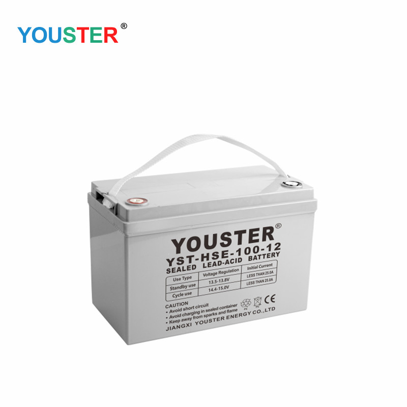 Fabrikspris 12V100AH Inverter Batteripakke genopladelig opbevaring Bly syre batterier